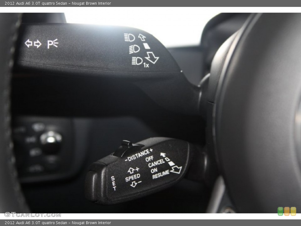Nougat Brown Interior Controls for the 2012 Audi A6 3.0T quattro Sedan #67871911