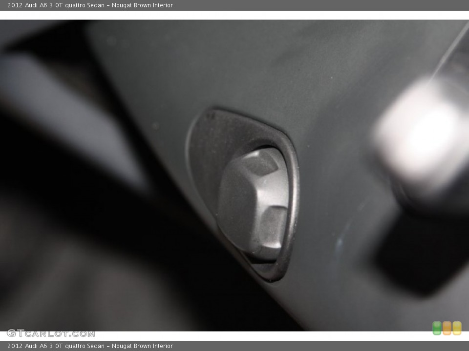 Nougat Brown Interior Controls for the 2012 Audi A6 3.0T quattro Sedan #67871914