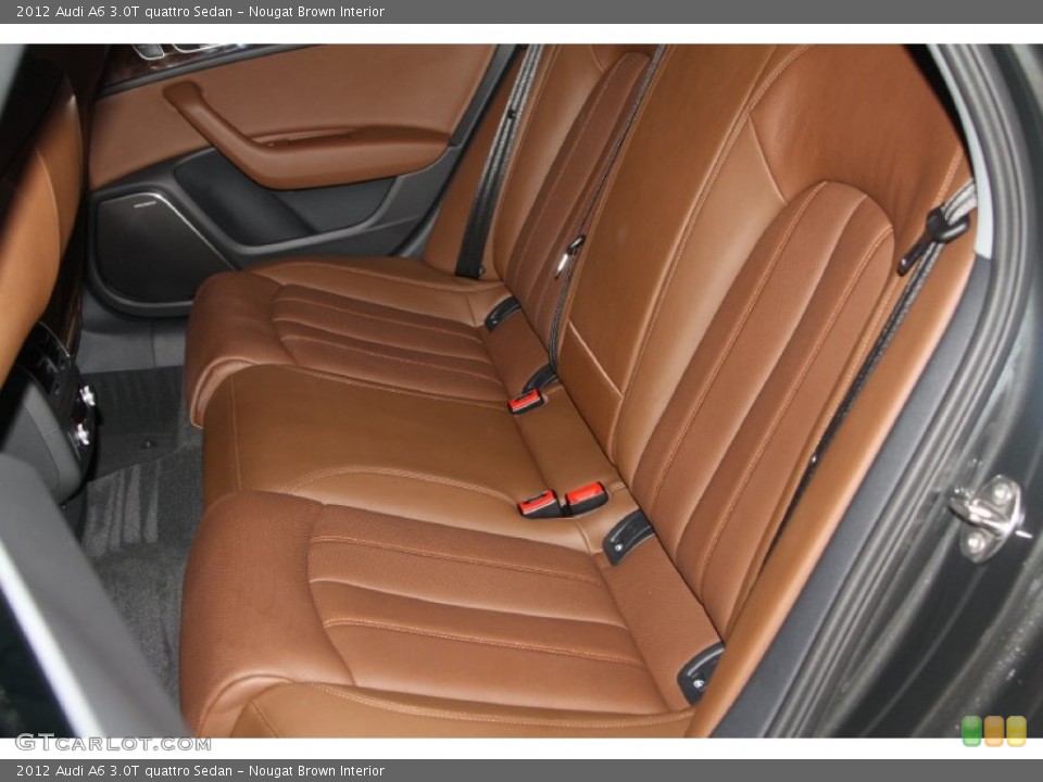 Nougat Brown Interior Rear Seat for the 2012 Audi A6 3.0T quattro Sedan #67871950