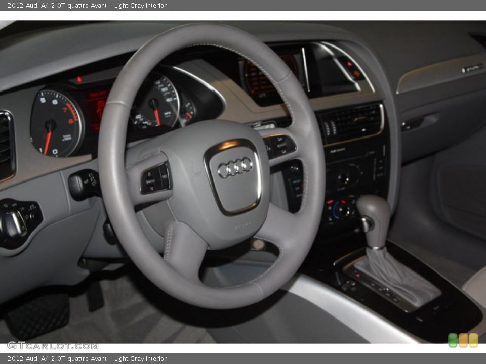 Light Gray Interior Steering Wheel for the 2012 Audi A4 2.0T quattro Avant #67872256