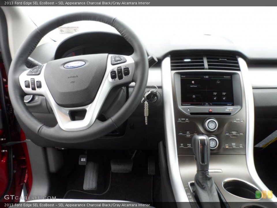 SEL Appearance Charcoal Black/Gray Alcantara Interior Dashboard for the 2013 Ford Edge SEL EcoBoost #67878244