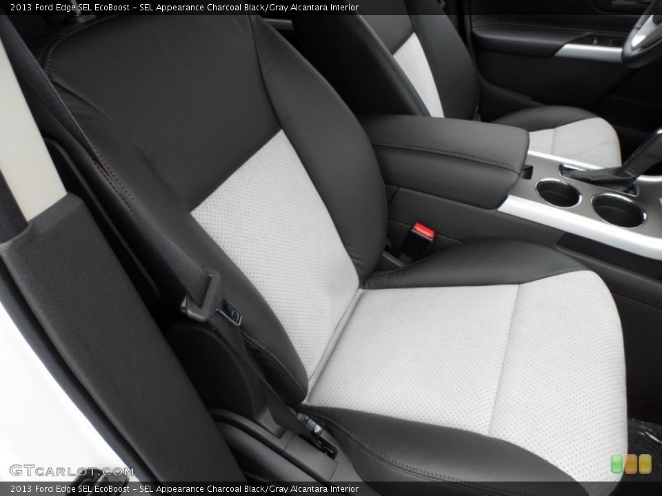 SEL Appearance Charcoal Black/Gray Alcantara Interior Front Seat for the 2013 Ford Edge SEL EcoBoost #67878703