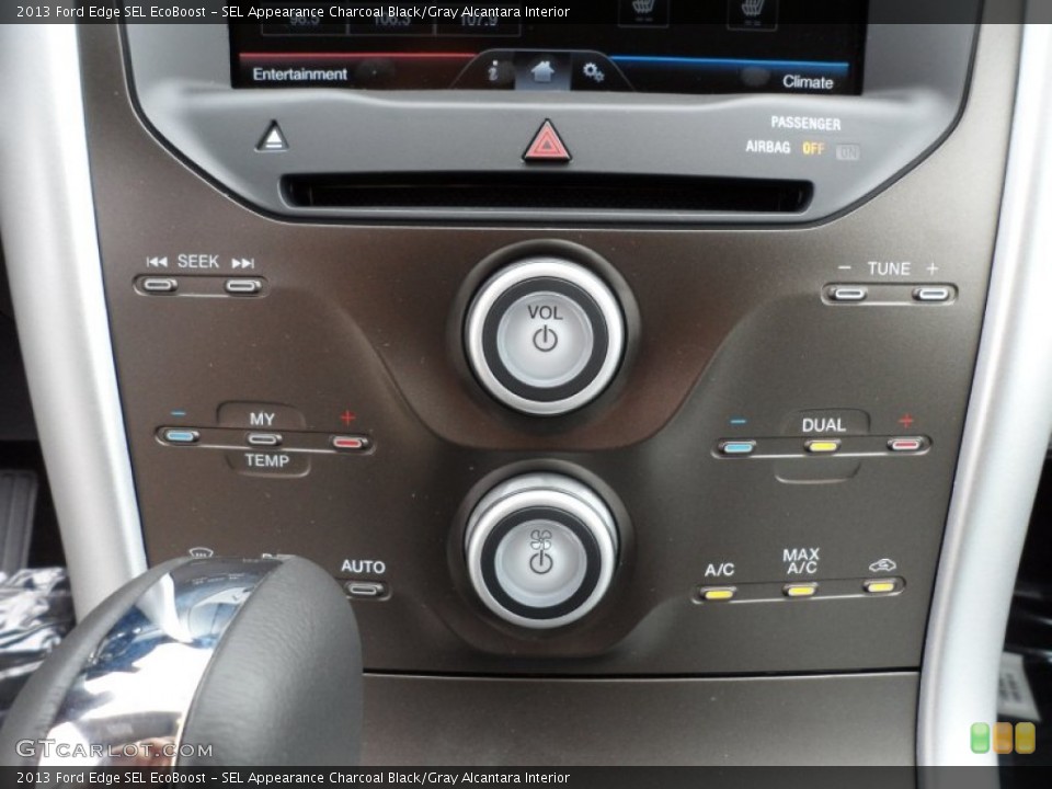 SEL Appearance Charcoal Black/Gray Alcantara Interior Controls for the 2013 Ford Edge SEL EcoBoost #67878798