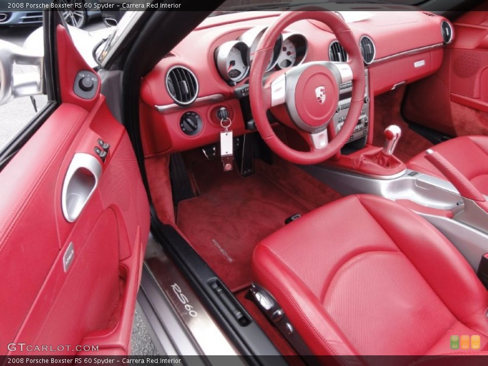 Carrera Red Interior Prime Interior for the 2008 Porsche Boxster RS 60 Spyder #67880028