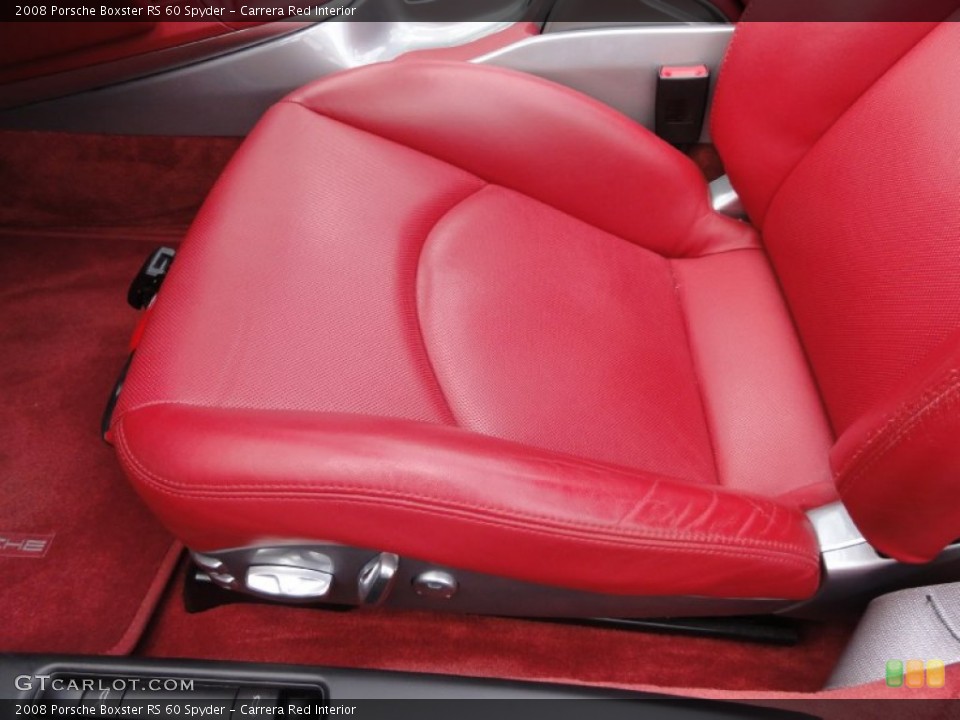 Carrera Red Interior Front Seat for the 2008 Porsche Boxster RS 60 Spyder #67880068