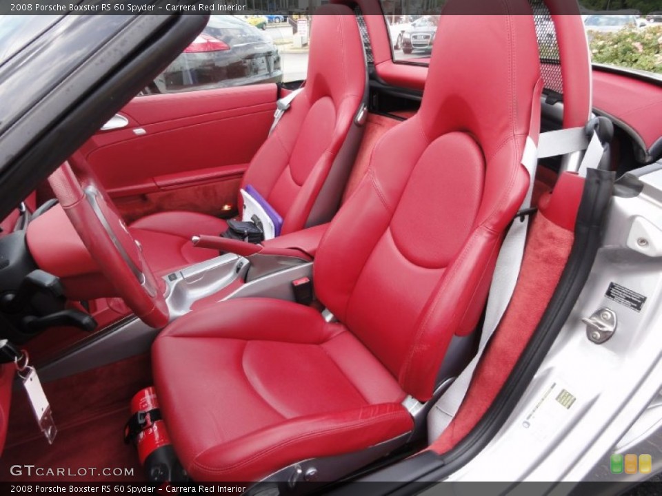 Carrera Red Interior Front Seat for the 2008 Porsche Boxster RS 60 Spyder #67880077