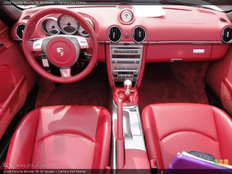 Carrera Red Interior Dashboard for the 2008 Porsche Boxster RS 60 Spyder #67880209