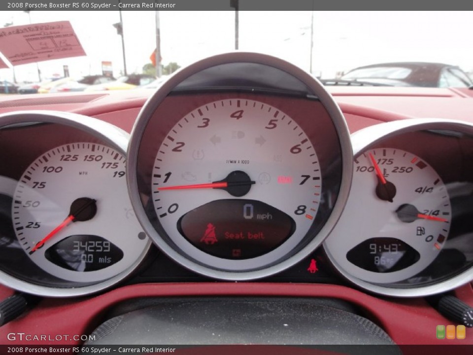 Carrera Red Interior Gauges for the 2008 Porsche Boxster RS 60 Spyder #67880248