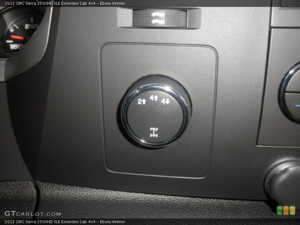 Ebony Interior Controls for the 2013 GMC Sierra 2500HD SLE Extended Cab 4x4 #67882330