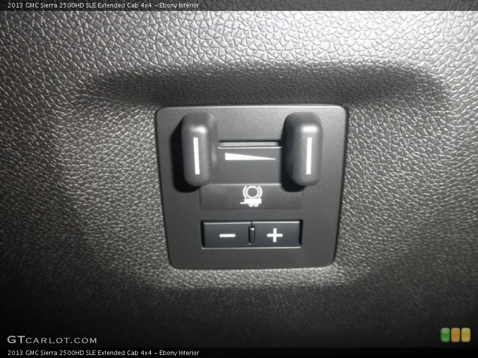 Ebony Interior Controls for the 2013 GMC Sierra 2500HD SLE Extended Cab 4x4 #67882360