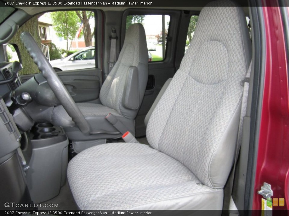 Medium Pewter Interior Front Seat for the 2007 Chevrolet Express LS 3500 Extended Passenger Van #67882798