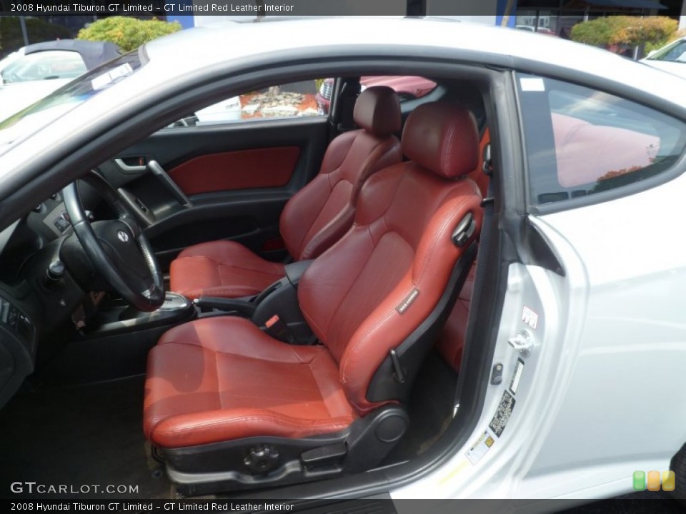 GT Limited Red Leather 2008 Hyundai Tiburon Interiors