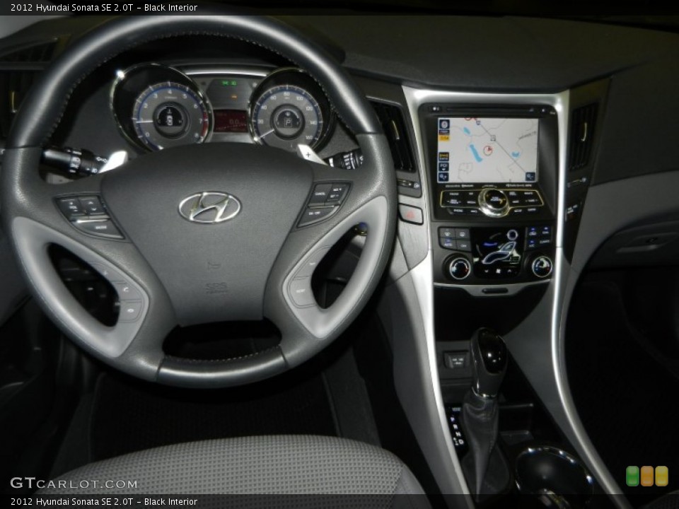 Black Interior Dashboard for the 2012 Hyundai Sonata SE 2.0T #67898616