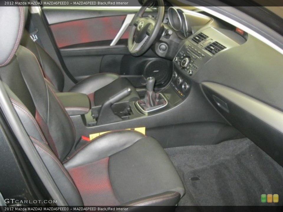MAZDASPEED Black/Red Interior Photo for the 2012 Mazda MAZDA3 MAZDASPEED3 #67898892