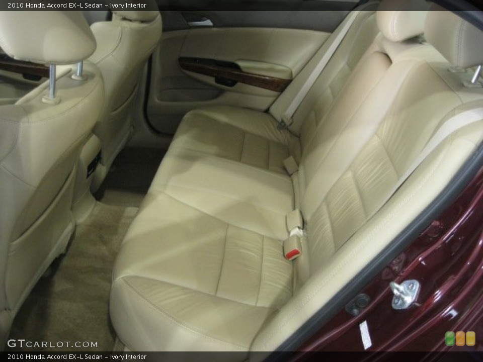Ivory Interior Rear Seat for the 2010 Honda Accord EX-L Sedan #67898985