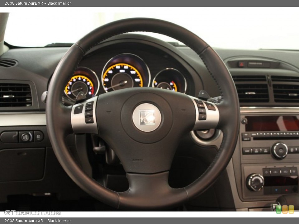 Black Interior Steering Wheel for the 2008 Saturn Aura XR #67901678