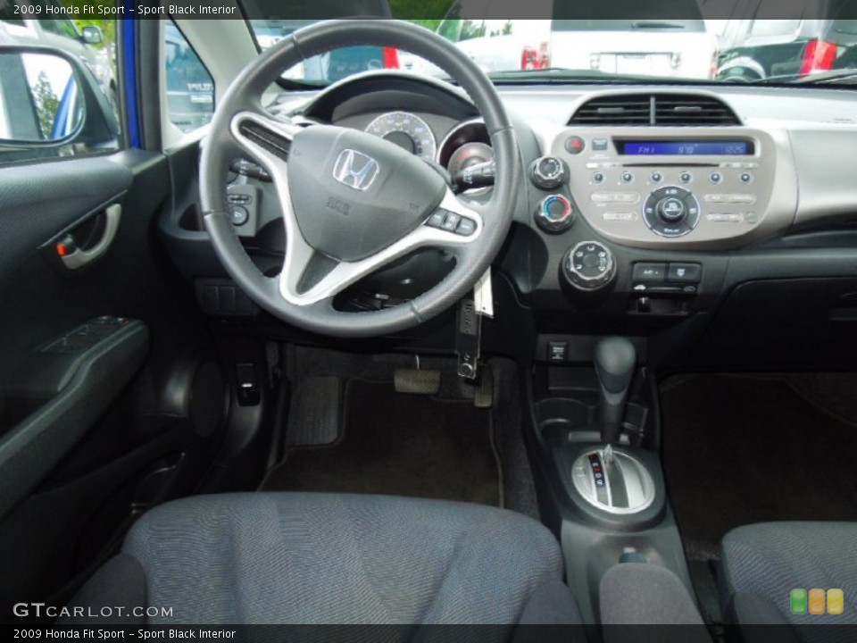Sport Black Interior Dashboard for the 2009 Honda Fit Sport #67904201