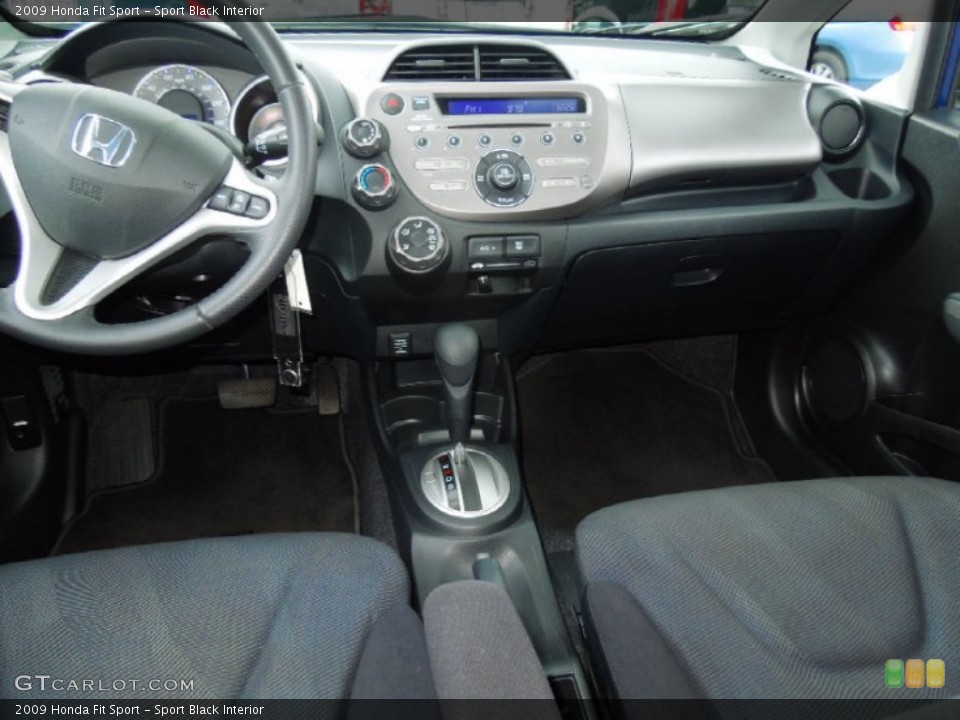 Sport Black Interior Dashboard for the 2009 Honda Fit Sport #67904210