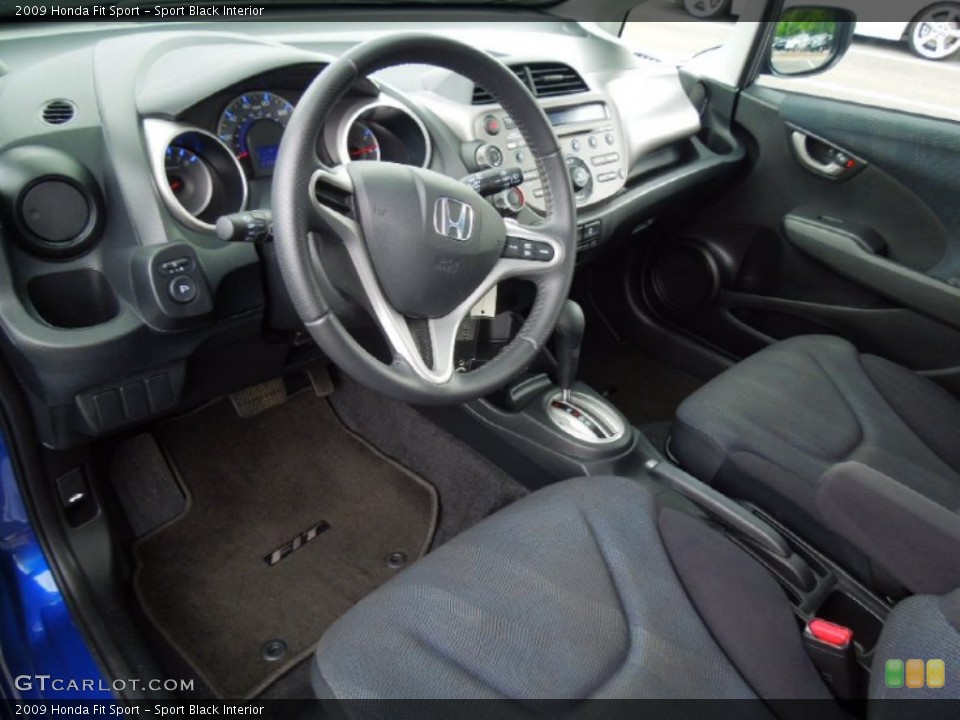 Sport Black Interior Prime Interior for the 2009 Honda Fit Sport #67904276