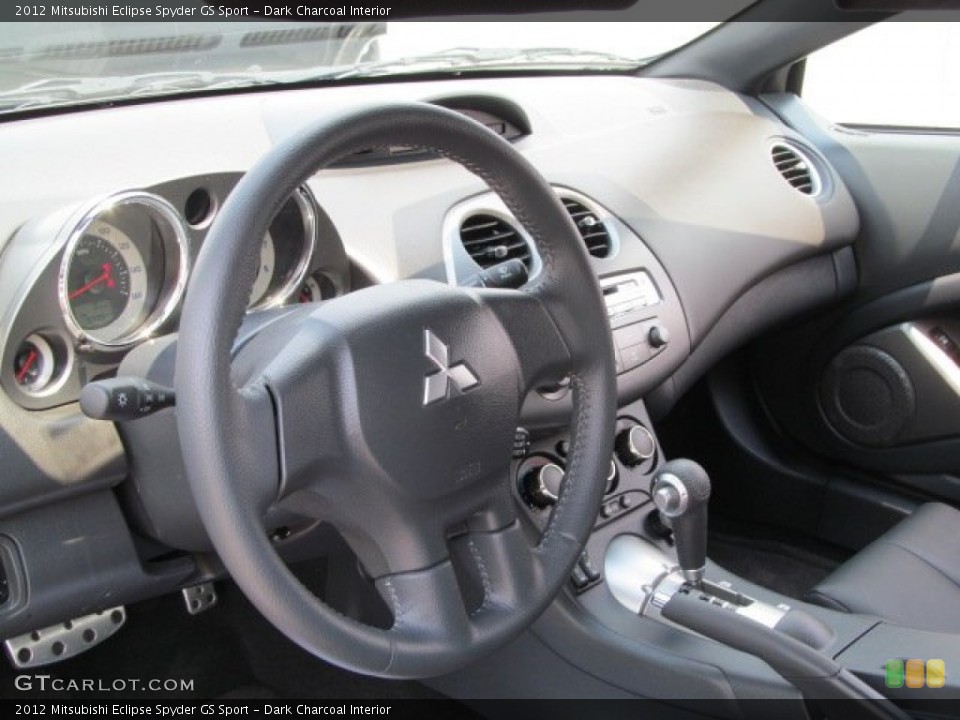 Dark Charcoal Interior Dashboard for the 2012 Mitsubishi Eclipse Spyder GS Sport #67905029