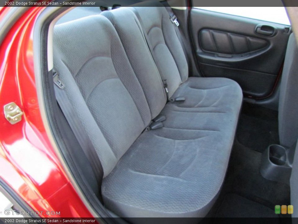 Sandstone Interior Rear Seat for the 2002 Dodge Stratus SE Sedan #67906202