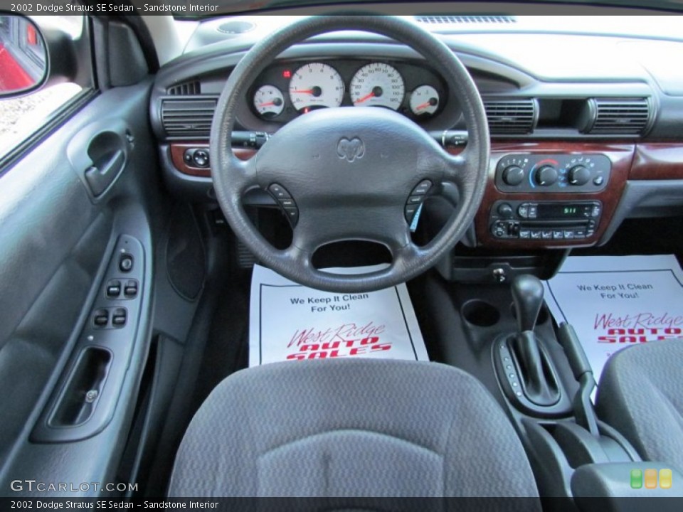 Sandstone Interior Dashboard for the 2002 Dodge Stratus SE Sedan #67906232