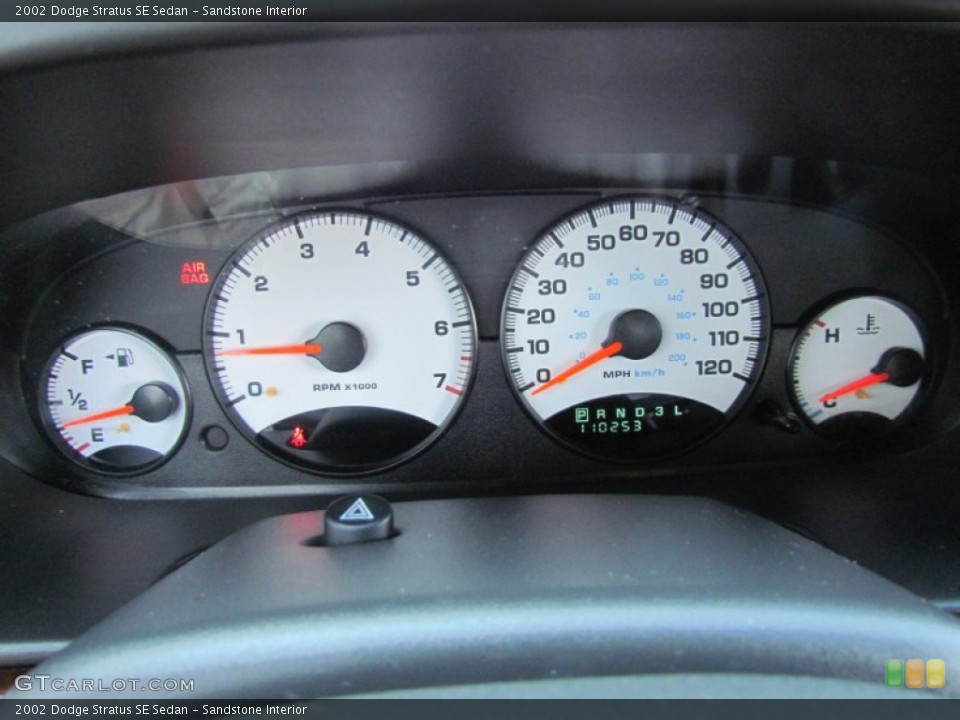 Sandstone Interior Gauges for the 2002 Dodge Stratus SE Sedan #67906283