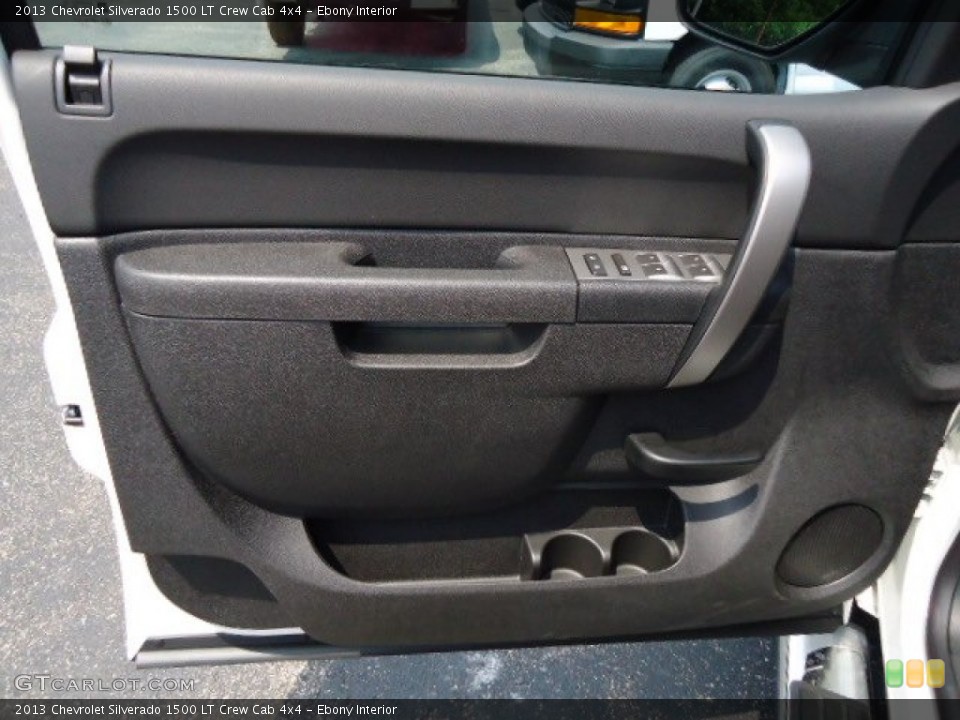 Ebony Interior Door Panel for the 2013 Chevrolet Silverado 1500 LT Crew Cab 4x4 #67907252