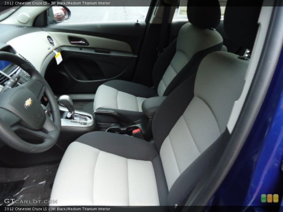 Jet Black/Medium Titanium Interior Front Seat for the 2012 Chevrolet Cruze LS #67907585