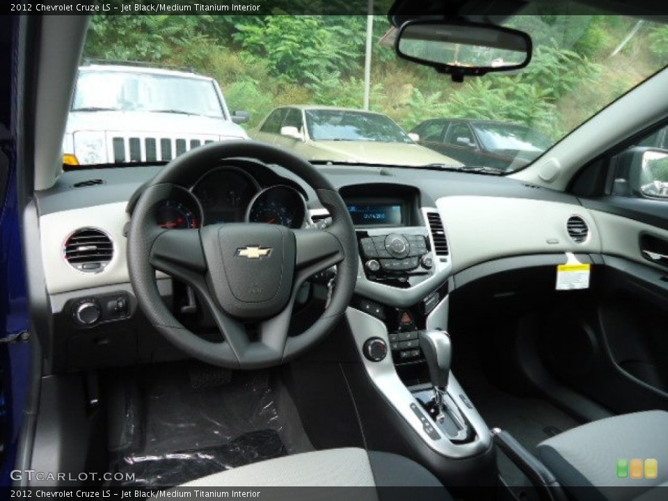 Jet Black/Medium Titanium Interior Dashboard for the 2012 Chevrolet Cruze LS #67907597