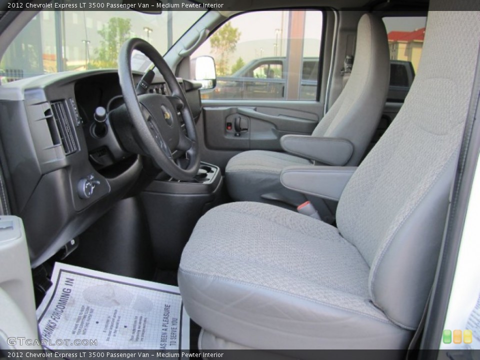 Medium Pewter Interior Photo for the 2012 Chevrolet Express LT 3500 Passenger Van #67907972