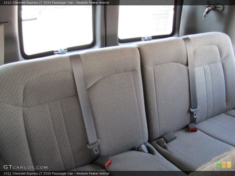 Medium Pewter Interior Rear Seat for the 2012 Chevrolet Express LT 3500 Passenger Van #67908158