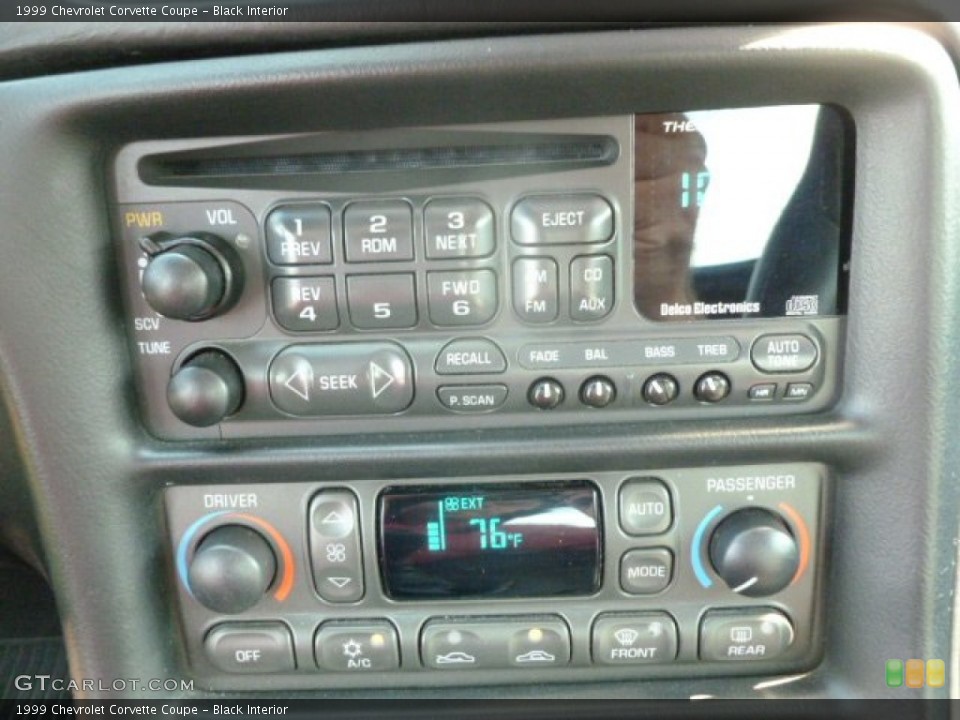 Black Interior Audio System for the 1999 Chevrolet Corvette Coupe #67908347