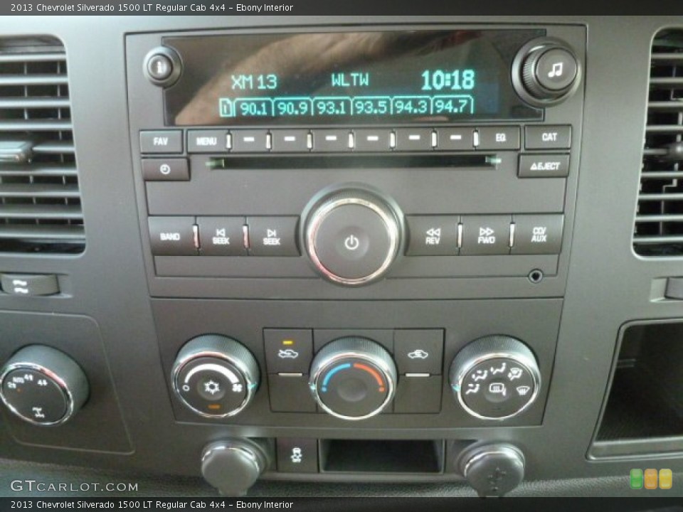Ebony Interior Controls for the 2013 Chevrolet Silverado 1500 LT Regular Cab 4x4 #67908886