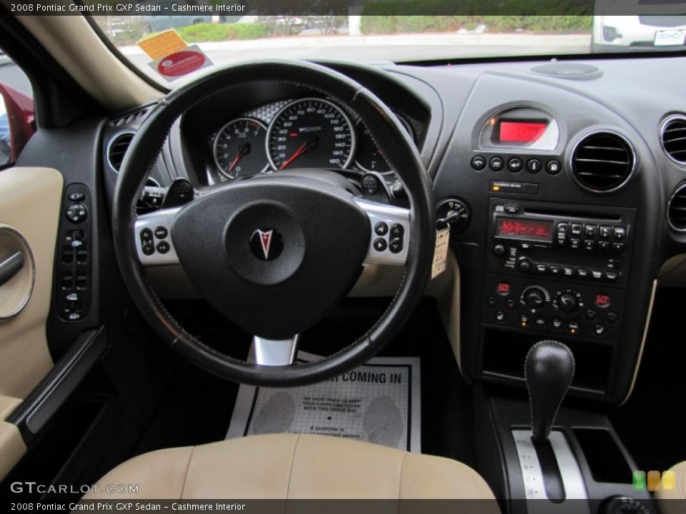 Cashmere Interior Dashboard for the 2008 Pontiac Grand Prix GXP Sedan #67909460