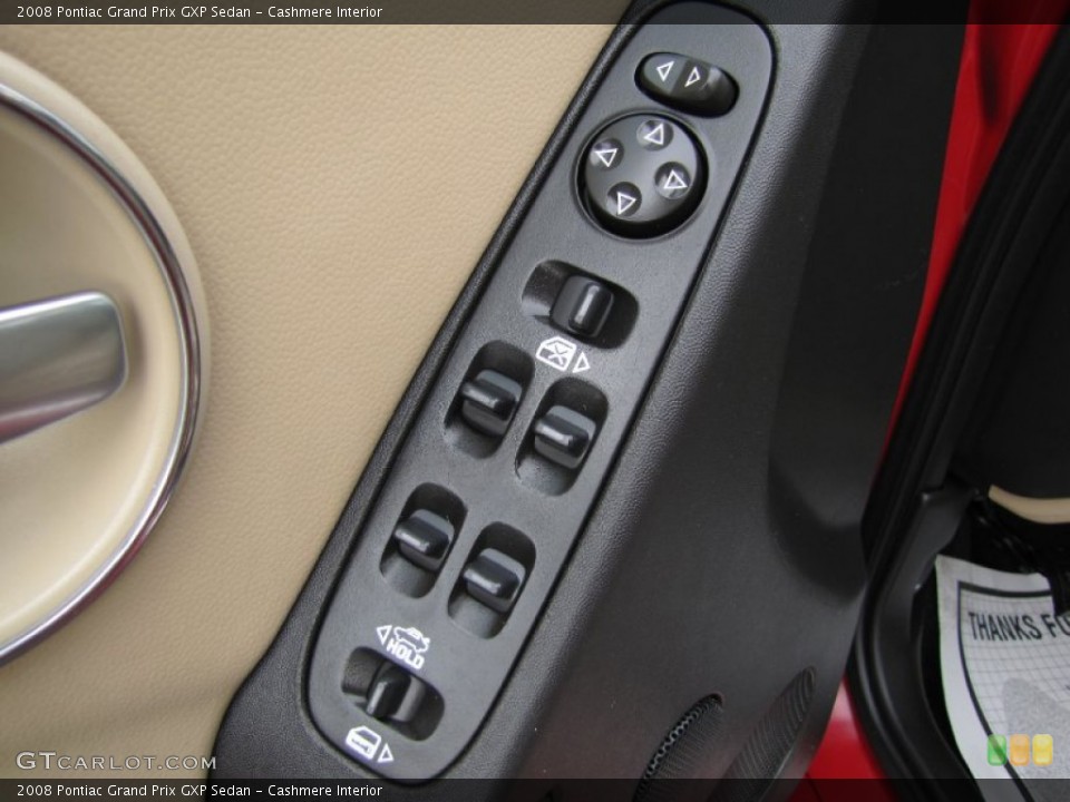 Cashmere Interior Controls for the 2008 Pontiac Grand Prix GXP Sedan #67909511