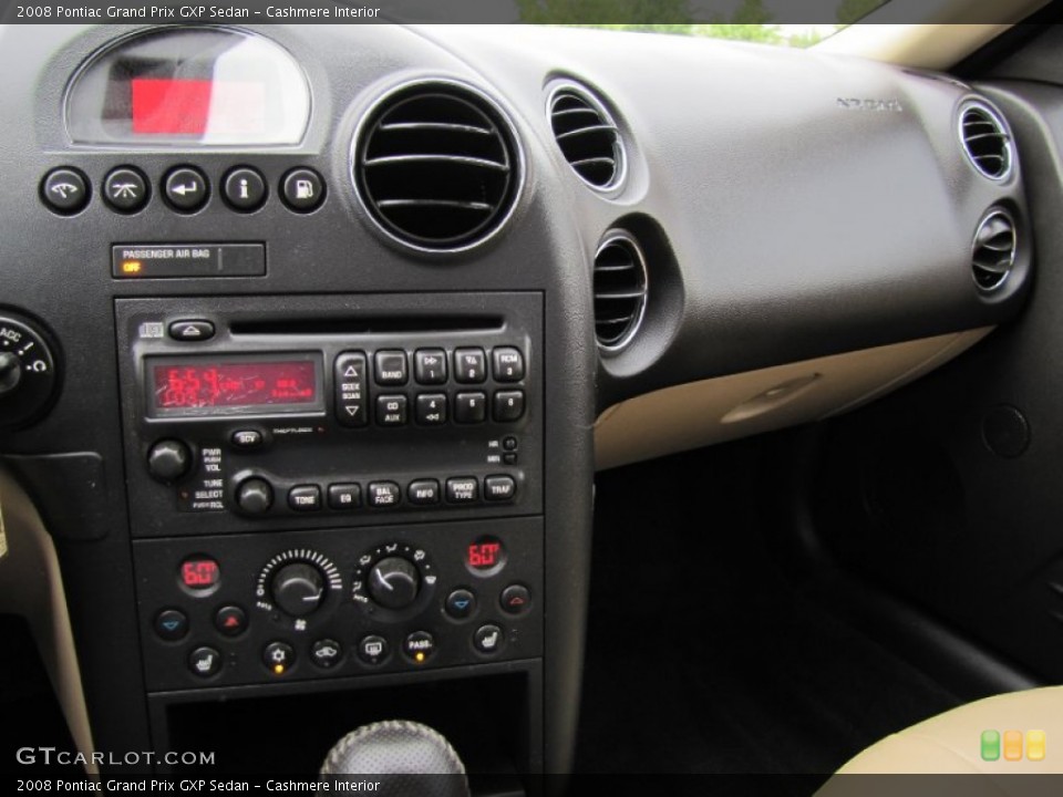 Cashmere Interior Controls for the 2008 Pontiac Grand Prix GXP Sedan #67909520