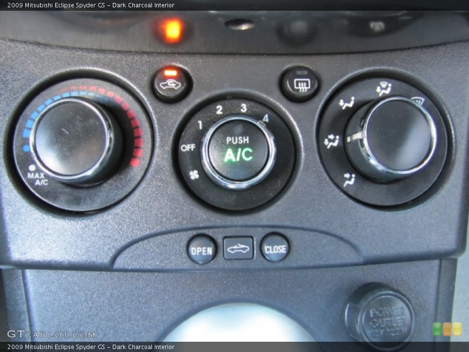 Dark Charcoal Interior Controls for the 2009 Mitsubishi Eclipse Spyder GS #67910705