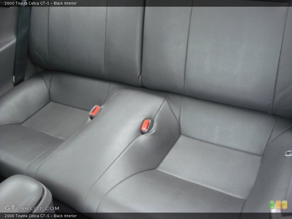Black Interior Rear Seat For The 2000 Toyota Celica Gt S