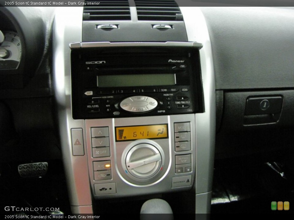 Dark Gray Interior Controls for the 2005 Scion tC  #67919408