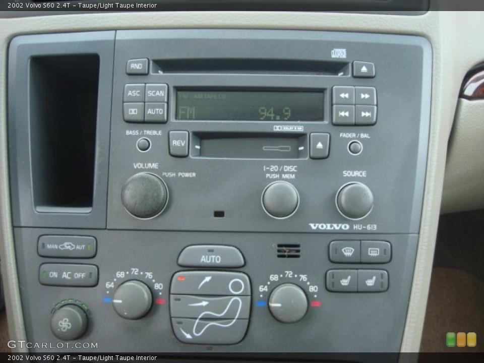 Taupe/Light Taupe Interior Audio System for the 2002 Volvo S60 2.4T #67919447