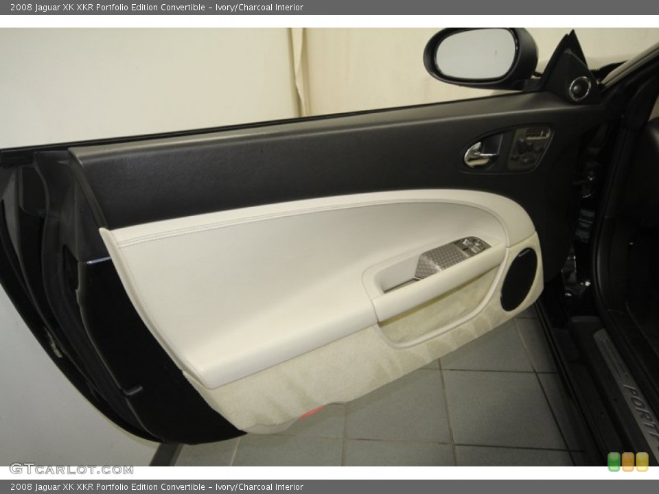 Ivory/Charcoal Interior Door Panel for the 2008 Jaguar XK XKR Portfolio Edition Convertible #67921337