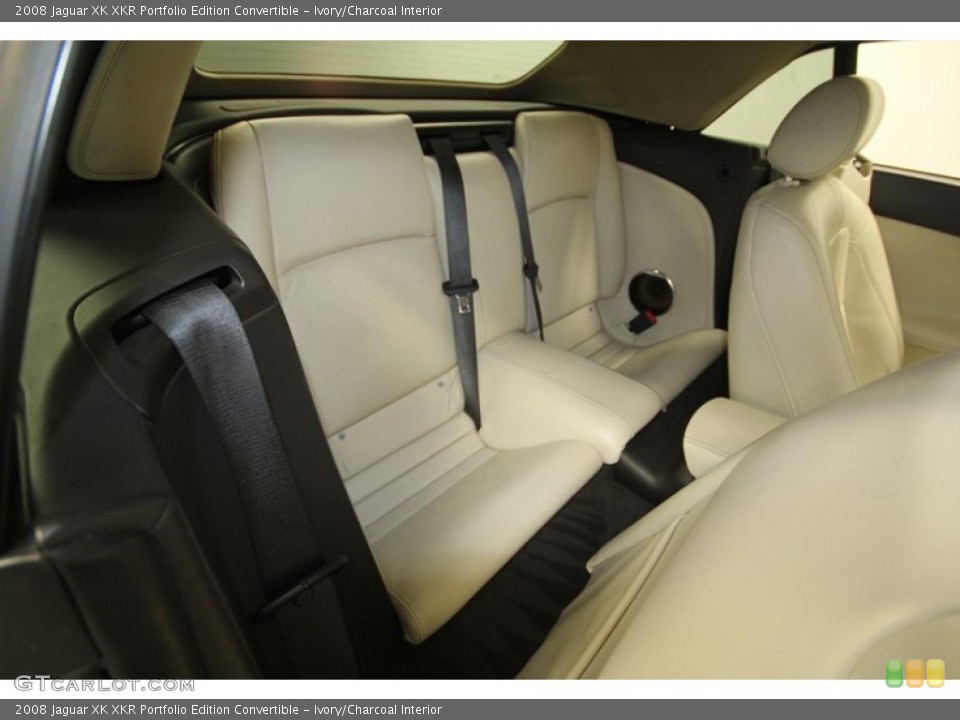 Ivory/Charcoal Interior Rear Seat for the 2008 Jaguar XK XKR Portfolio Edition Convertible #67921520