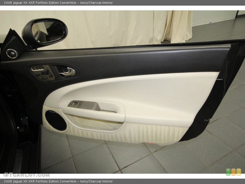 Ivory/Charcoal Interior Door Panel for the 2008 Jaguar XK XKR Portfolio Edition Convertible #67921538