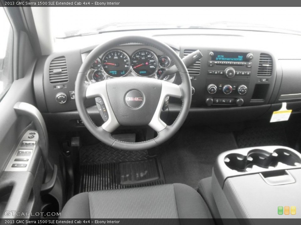 Ebony Interior Dashboard for the 2013 GMC Sierra 1500 SLE Extended Cab 4x4 #67922651