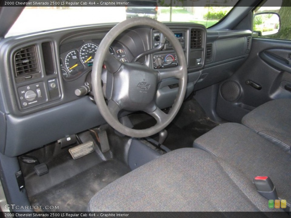 Graphite Interior Prime Interior for the 2000 Chevrolet Silverado 2500 LS Regular Cab 4x4 #67923713