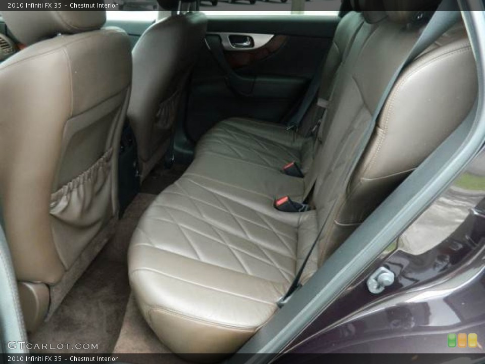 Chestnut Interior Rear Seat for the 2010 Infiniti FX 35 #67925369