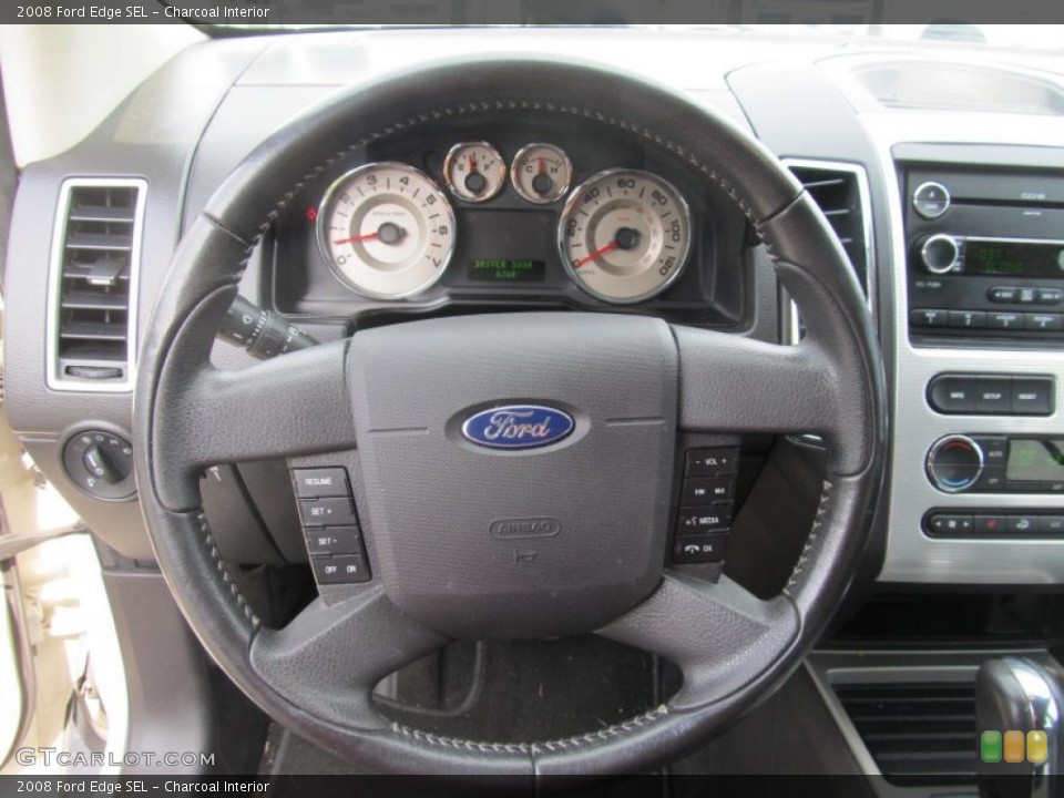 Charcoal Interior Steering Wheel for the 2008 Ford Edge SEL #67925978