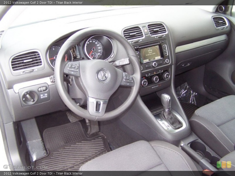 Titan Black 2012 Volkswagen Golf Interiors