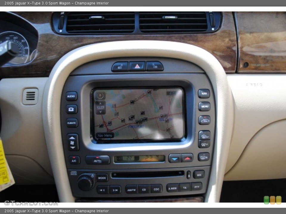 Champagne Interior Navigation for the 2005 Jaguar X-Type 3.0 Sport Wagon #67928006